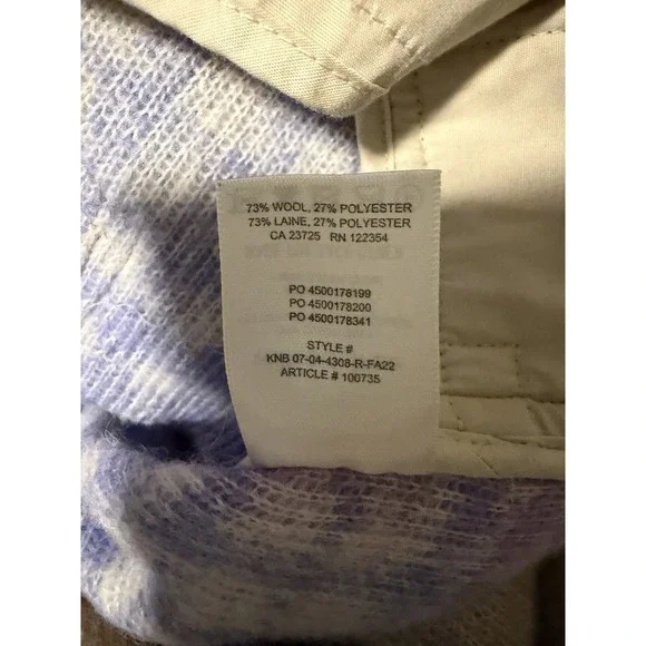 Wilfred Free Aritzia The Ganna Shirt Jacket Elaine Violet Purple Women's Size M - Picture 13 of 13